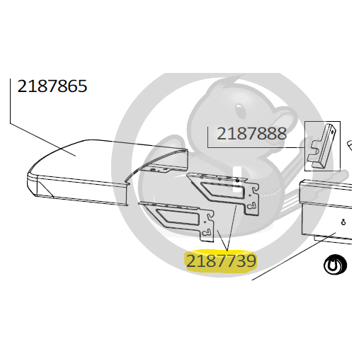 Supports étagère (droite et gauche) barbecue CAMPINGAZ 2187739