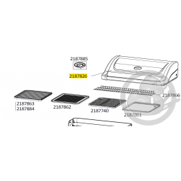 Couvercle sans thermomètre noir barbecue CAMPINGAZ 2187826