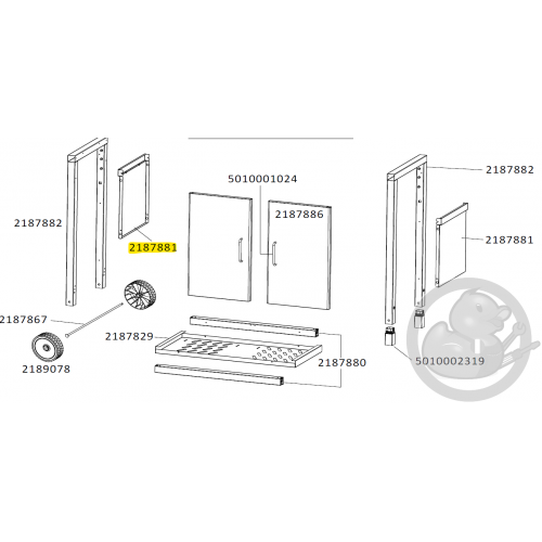 Panneau latéral gauche ou droite barbecue CAMPINGAZ 2187881