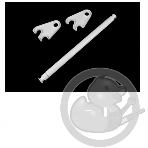 Kit barre porte serviette L400mm sèche serviettes Atlantic Thermor Sauter 094326