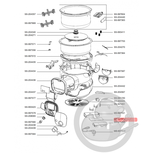 Isolant mica multicuiseur intelligent cookeo mini Moulinex SS-997555