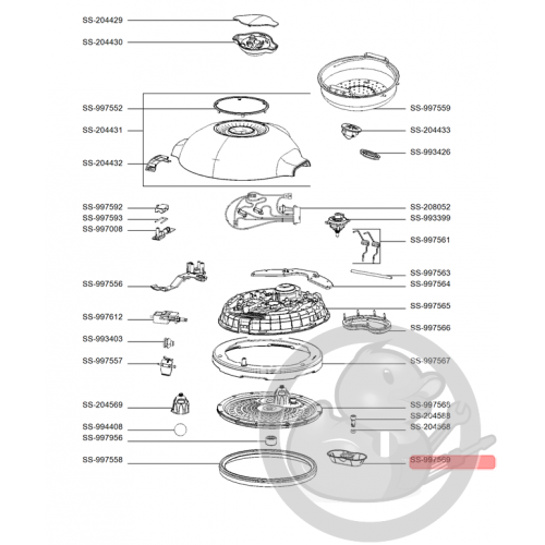 Flasque multicuiseur intelligent cookeo mini Moulinex SS-997569