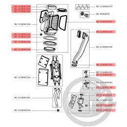 Kit joint (x16) aspirateur vapeur clean&steam Rowenta RS-2230002269