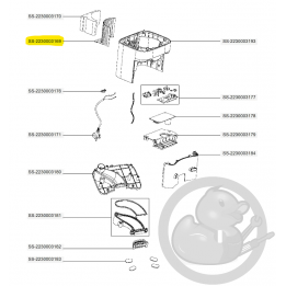 Cloison intermédiaire aspirateur X-plorer Rowenta SS-2230003169