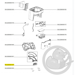 Joint avant aspirateur X-plorer Rowenta SS-2230003182