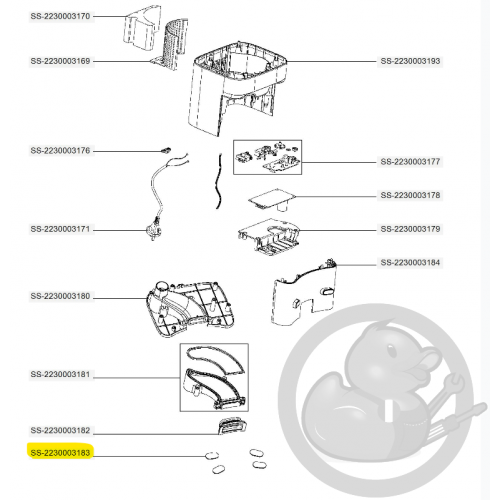 Patin aspirateur X-plorer Rowenta SS-2230003183