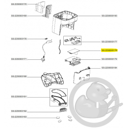 Carte électronique puissance aspirateur X-plorer Rowenta SS-2230003178