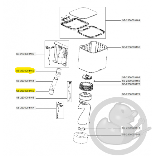 Raccord coude aspirateur X-plorer Rowenta SS-2230003162