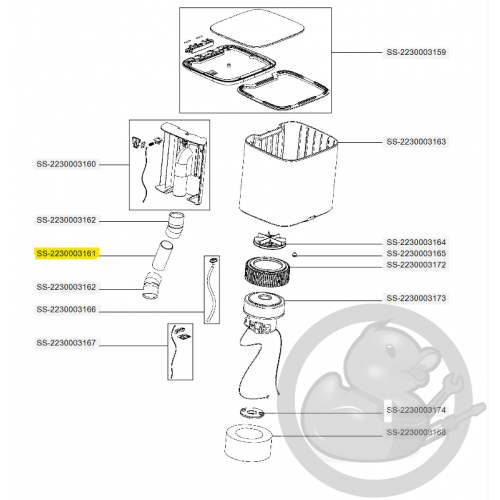 Tube aspirateur X-plorer Rowenta SS-2230003161