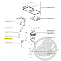 Tuyau pression aspirateur X-plorer Rowenta SS-2230003166