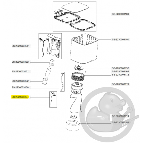 Carte électronique aspirateur X-plorer Rowenta SS-2230003167