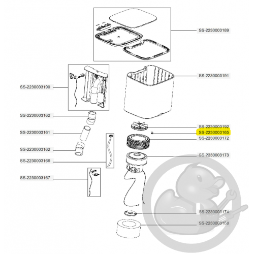 Joint aspirateur X-plorer Rowenta SS-2230003165