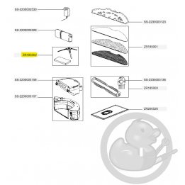 Filtre x1 + brossette x1 aspirateur X-plorer Rowenta ZR185002