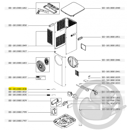 Capteur évaporateur climatiseur turbo cool Rowenta SS-1810001836