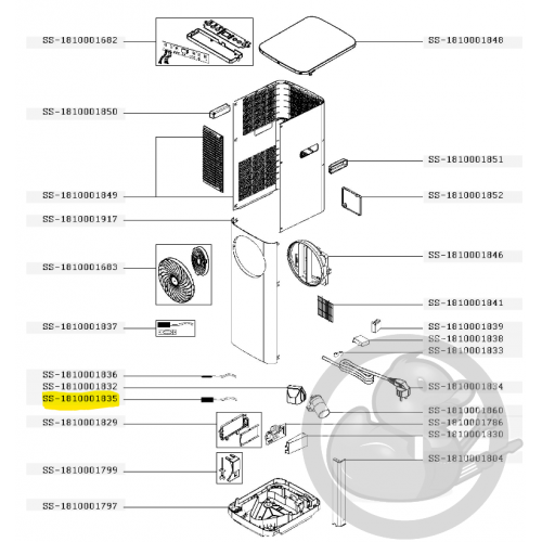 Capteur moteur climatiseur turbo cool Rowenta SS-1810001835