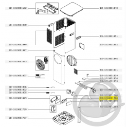 Carte électronique climatiseur turbo cool Rowenta SS-1810001786