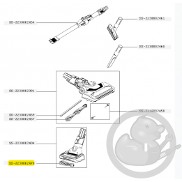 Brosse électro-brosse étroite aspirateur à main Xforce flex Rowenta SS-2230002478