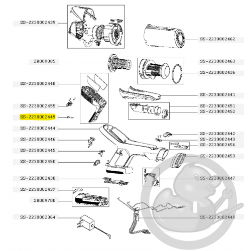 Cache vis aspirateur à main Xforce flex Rowenta SS-2230002449