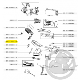 Corps gris aspirateur à main Xforce flex Rowenta SS-2230002444