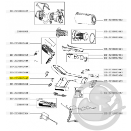 Support carte électronique aspirateur à main Xforce flex Rowenta SS-2230002445