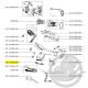 Flasque support batterie noir aspirateur à main Xforce flex Rowenta SS-2230002438