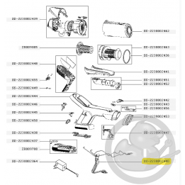 Carte électronique + faisceau aspirateur à main Xforce flex Rowenta SS-2230002440