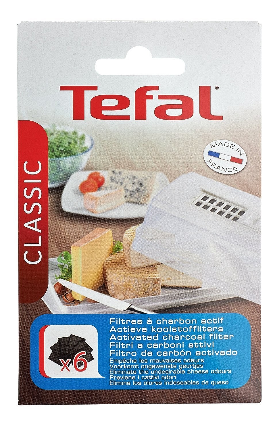 Recharge de 6 filtres charbon cave à fromages Tefal 91822120