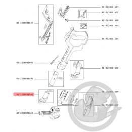 Tube/Air avant + joint noir aspirateur X-pert Rowenta RS-2230001595