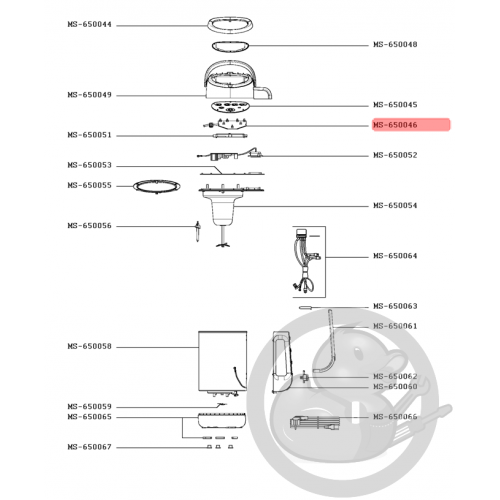 Carte électronique/commande Blender Easy Soup Moulinex MS-650046