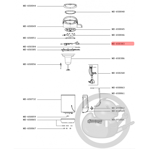 Carte électronique/puissance Blender Easy Soup Moulinex MS-650383