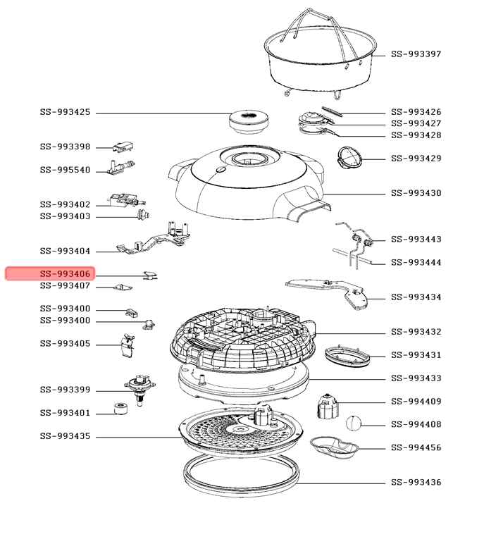 Thermostat + fil robot cookeo Moulinex SS-997364 - Coin Pièces