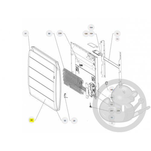 Façade equateur H 1000W gris radiateur Atlantic Thermor 097720