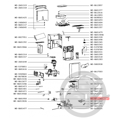 Pompe 230V 50HZ machine expresso Krups MS-0A01983